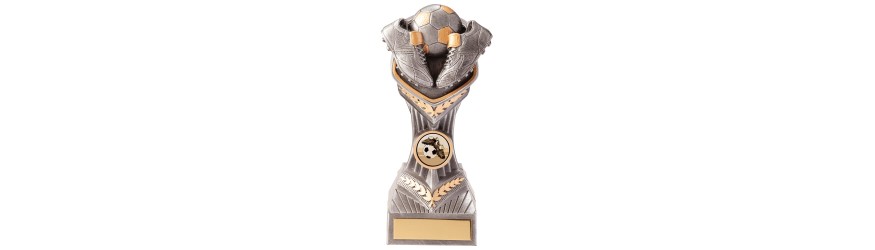 FALCON BOOT & BALL RESIN TROPHY - 4 SIZES 14CM - 24CM FALCON BOOT & BALL RESIN TROPHY - 4 SIZES 14CM - 24CM